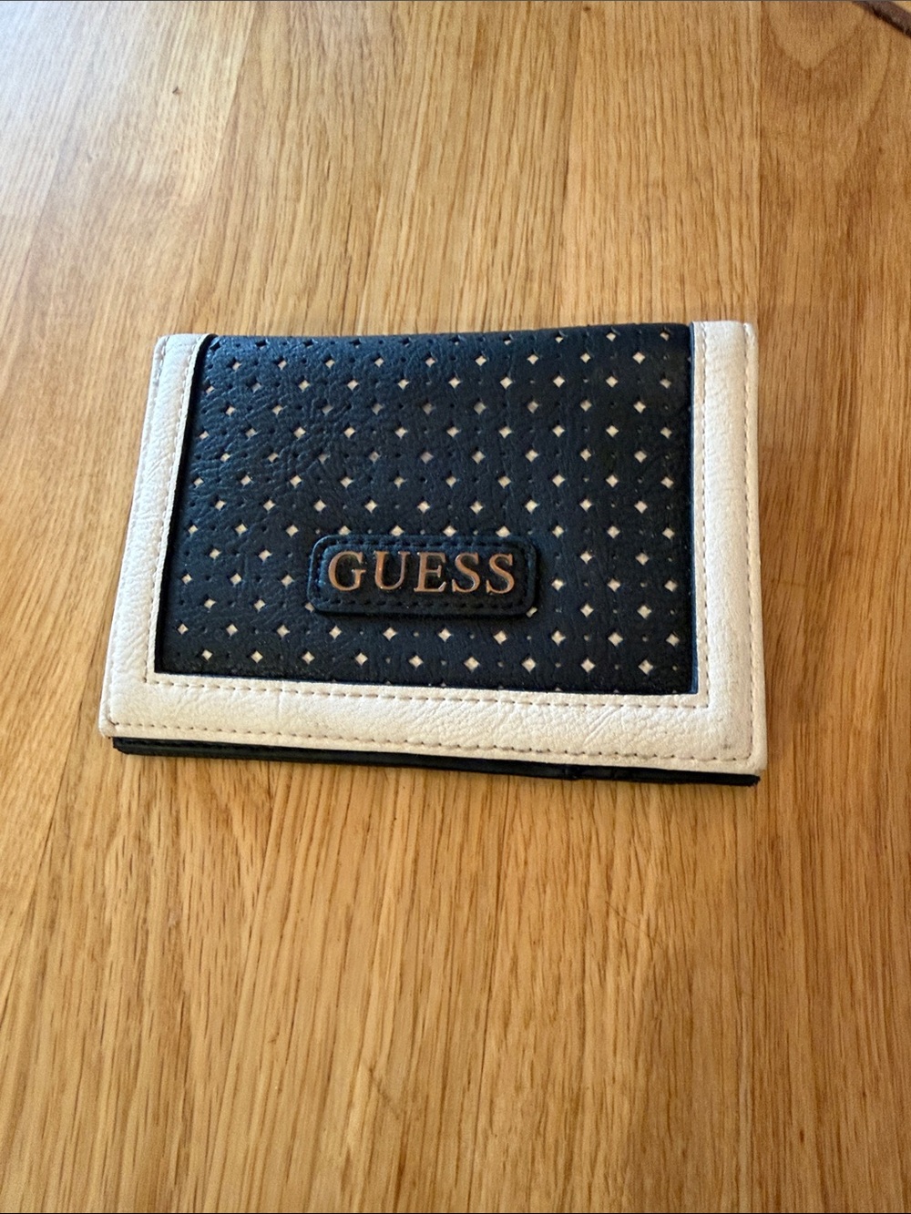 GUESS Black and White Wallet